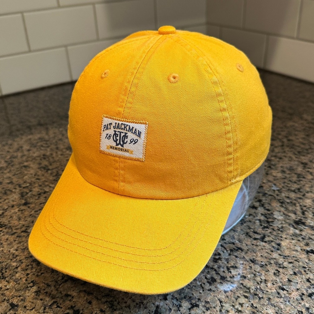 Pat Jackman Memorial Golf Ahead Extreme Baseball Hat Adjustable Yellow